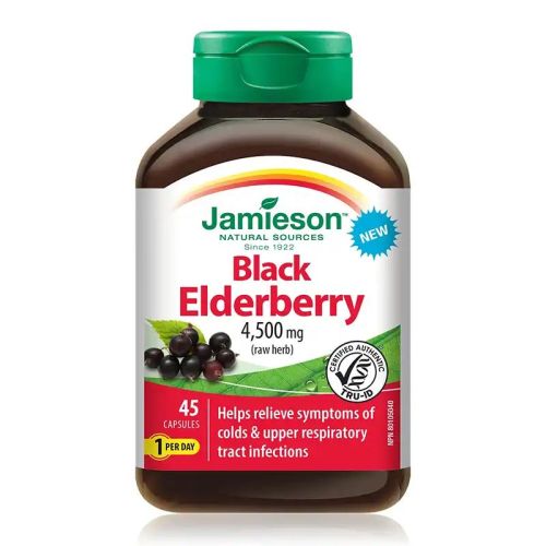 Jamieson Black Elderberry 4500mg 45 Capsules