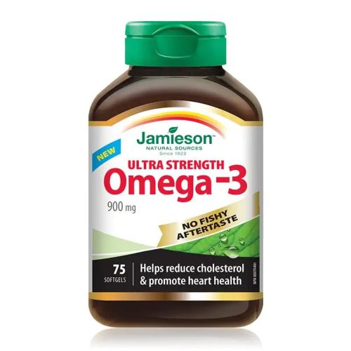 Jamieson Omega-3 900mg Ultra Strength 75 Softgels