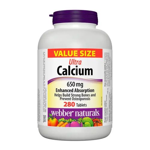 Webber Naturals Calcium Ultra 650mg, 280 Tablets