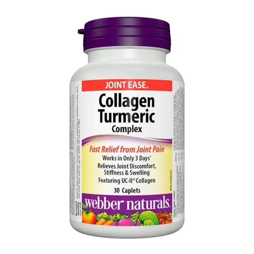 Webber Naturals Collagen Turmeric Complex, 30 Caplets