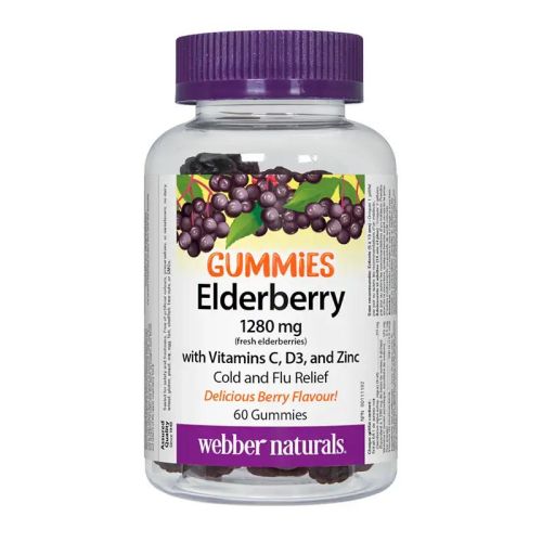 Webber Naturals Elderberry Plus, 60 Gummies