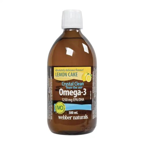 Webber Naturals Crystal Clean Omega-3 Lemon Cake, 500mL