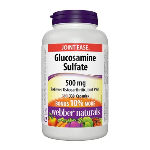Webber Naturals Glucosamine Sulfate 500mg, 330 Capsules