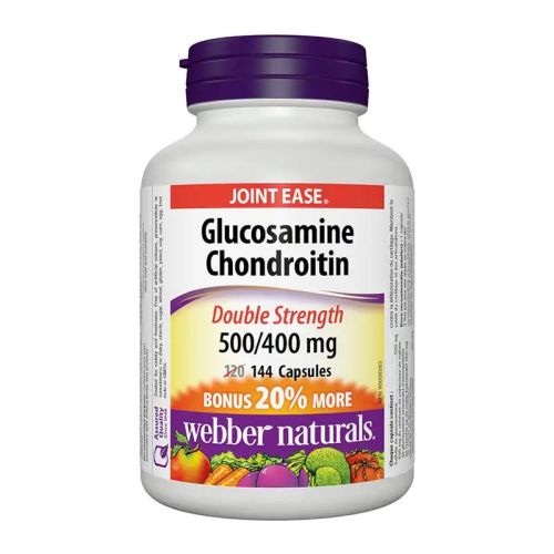 Webber Naturals Glucosamine Chondroitin 500mg / 400mg, 144 Capsules