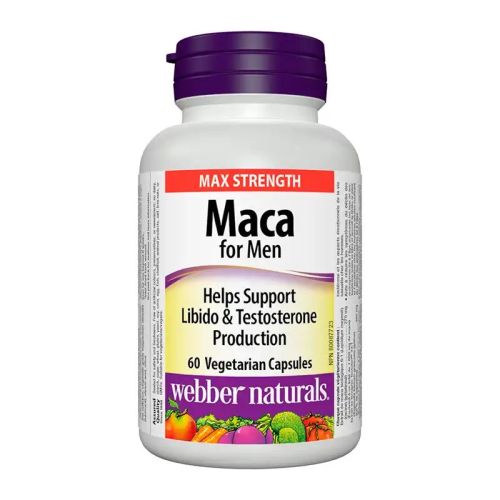 Webber Naturals Maca for Men 1650mg, 60 Veggie Caps