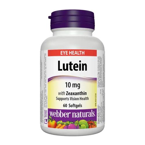 Webber Naturals Lutein With Zeaxanthin 10mg, 60 Softgels