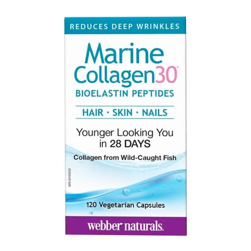 Webber Naturals Marine Collagen 30, 120 Veggie Caps