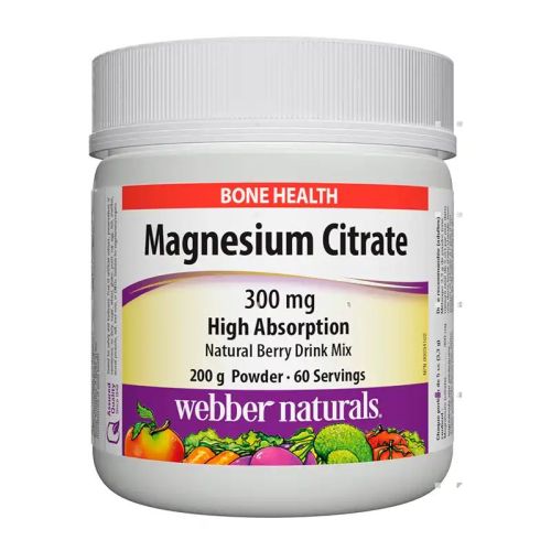 Webber Naturals Magnesium Citrate 300mg, 200g