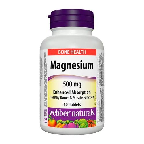 Webber Naturals Magnesium 500mg, 60 Tablets