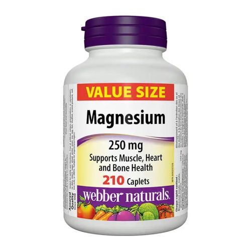 Webber Naturals Magnesium 250mg, 210 Caplets