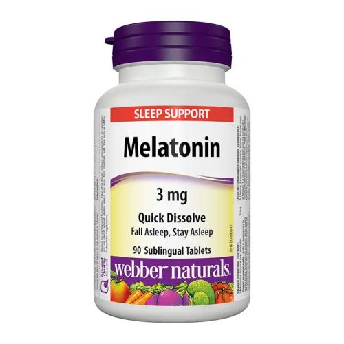 Webber Naturals Melatonin 3mg, 90 Tablets