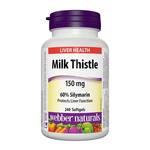 Webber Naturals Milk Thistle 150mg, 240 Softgels