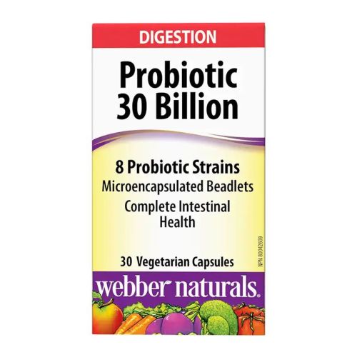 Webber Naturals Probiotic 30 Billion, 30 Veggie Caps
