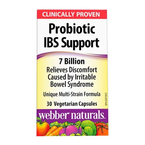Webber Naturals Probiotic IBS Support 7 Billion, 30 Veggie Caps