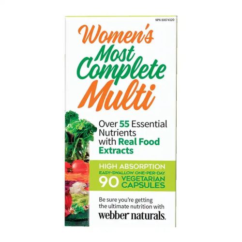 Webber Naturals Women's Most Complete Multi, 90 Veggie Caps