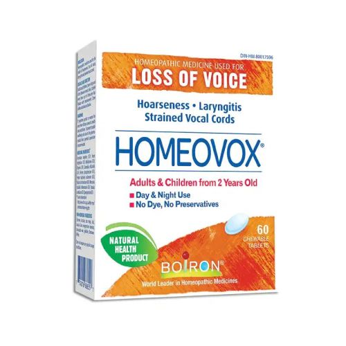 Boiron Homeovox 60 Chewable Tablets