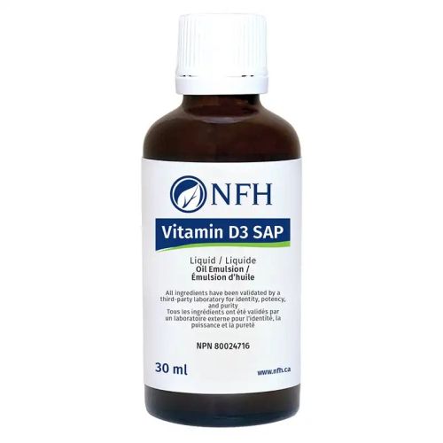 NFH Vitamin D3 SAP 1000 IU Liquid, 25mcg/drop, 30 ml