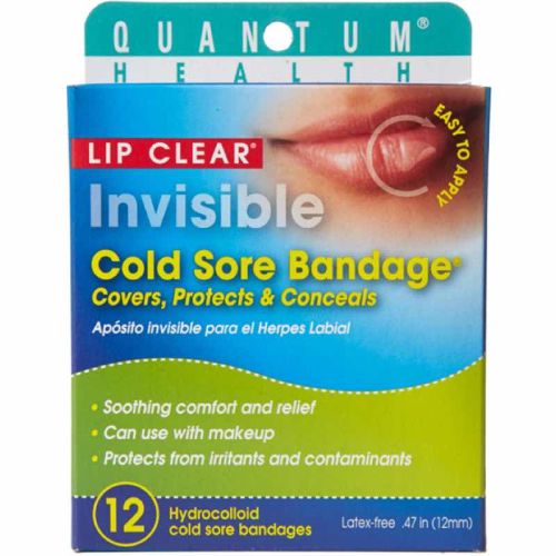Quantum Health Lip Clear Invisible Cold Sore Bandage 12 Per Pack
