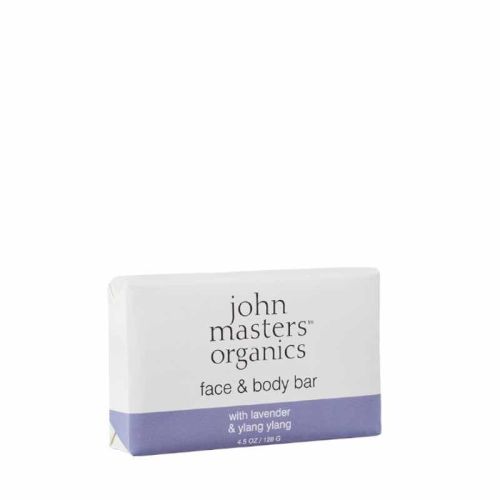 John Masters Organics Face & Body Bar with Lavender & Ylang Ylang, 128g