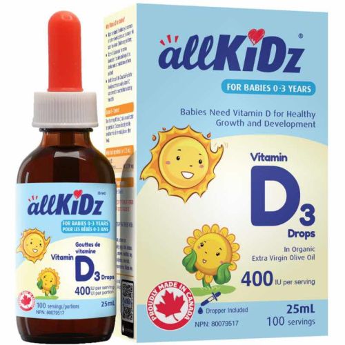 Allkidz Naturals Vitamin D3 Drops, 25ml