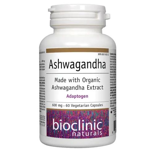Bioclinic Naturals Ashwagandha 600 mg, 60 Capsules