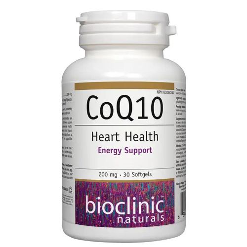 Bioclinic Naturals CoQ10 200 mg, 30 Softgels