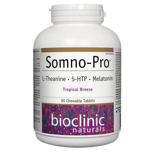 Bioclinic Naturals  Somno-Pro® L-Theanine · 5-HTP · Melatonin, 90 Chewable Tablets