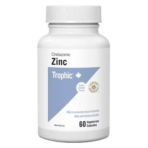 Trophic Zinc Chelazome (30mg), 60 Capsules