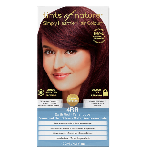 Tints of Nature Hair Colour Permanent Earth Red 4RR, 130mL