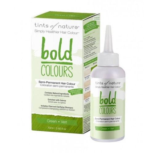 Tints of Nature Bold Hair Semi-Permanent Colour Green, 70mL