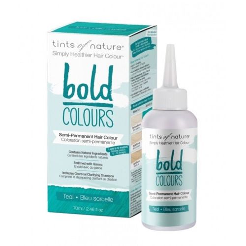 Tints of Nature Bold Hair Colour Semi-Permanent Teal, 70mL