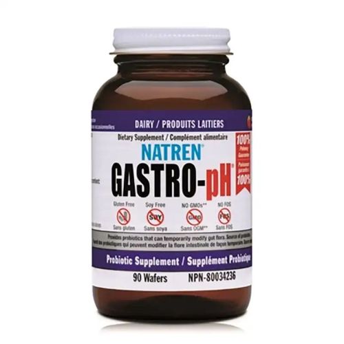 Natren - Gastro-PH - Probiotic - Strawberry Flavour - 90 Wafers