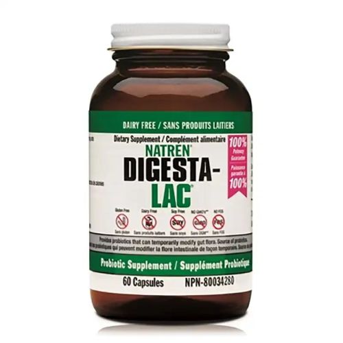 Natren - Digesta-Lac - Dairy-Free Probiotics - 60 Capsules