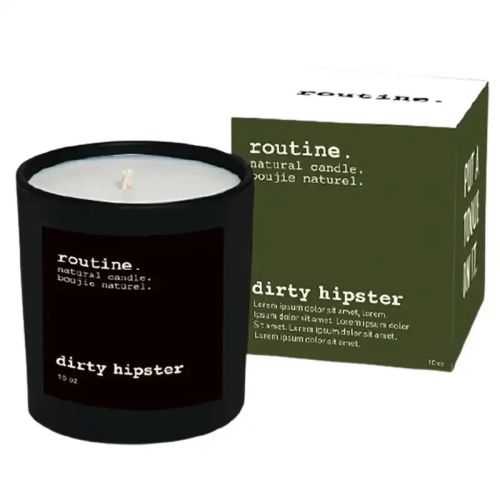 Routine Natural Candle Dirty Hipster, 10 oz