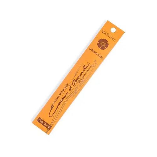 Maroma Premium Stick Incense Sandalwood, 10 Packs