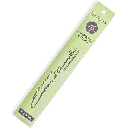 Maroma Premium Stick Incense Frankincense & Myrrh, 10 Packs