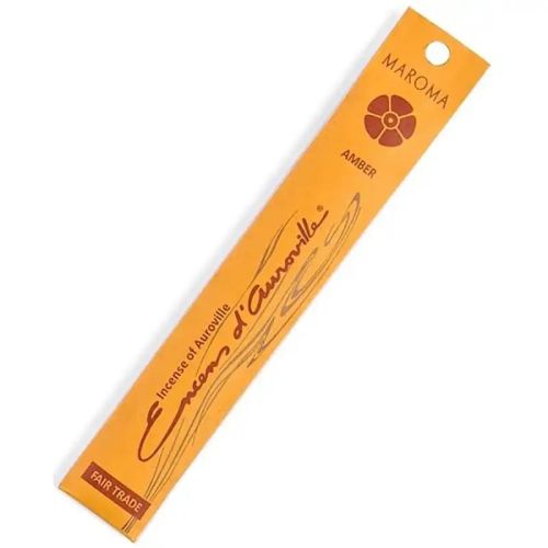 Maroma Premium Stick Incense Amber, 10 Packs