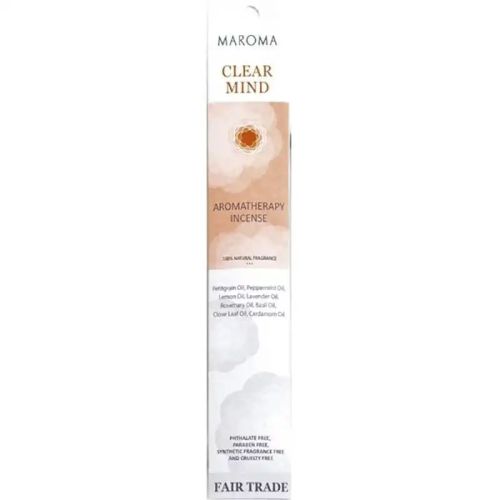 Maroma Aromatherapy Incense Clear Mind, 10 Packs