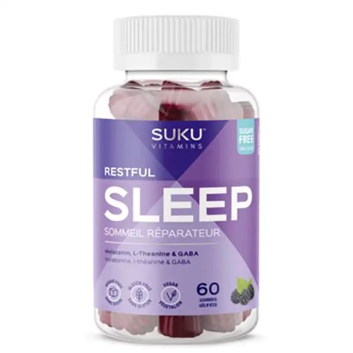 Suku Vitamins Restful Sleep Blackberry 60 GummiesSuku Vitamins Restful Sleep Blackberry 60 Gummies