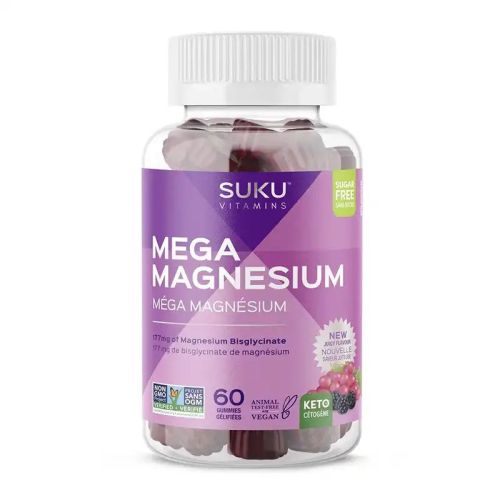 Suku Vitamins Mega Magnesium, 60 Gummies