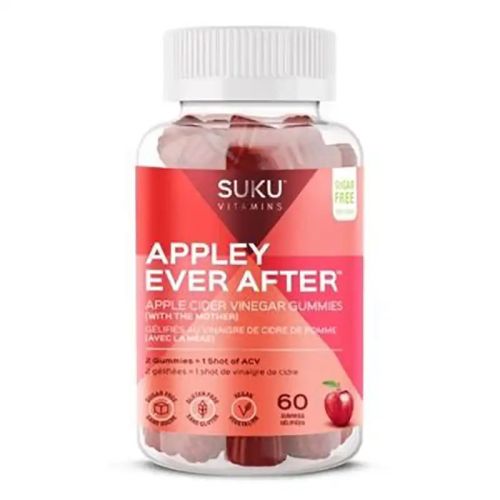 Suku Vitamins Appley Ever After Apple Cider Vinegar, 60 Gummies