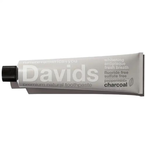 Davids Toothpaste Whitening Peppermint + Charcoal, 149g