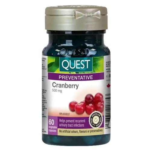 Quest Cranberry Extract, 60 Vegetable Capsules