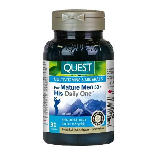 Quest His Daily One for Men 50+, 90 Capsules