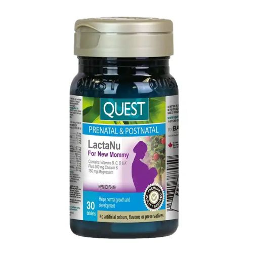 Quest LactaNu for New Mommy, 30 Tablets