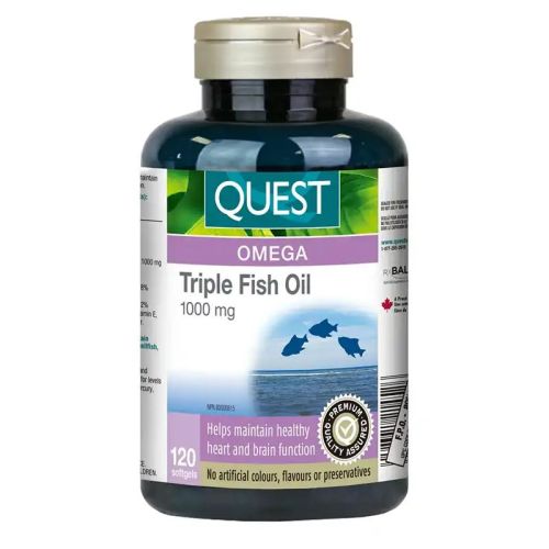 Quest Triple Fish Oil, 120 Softgels