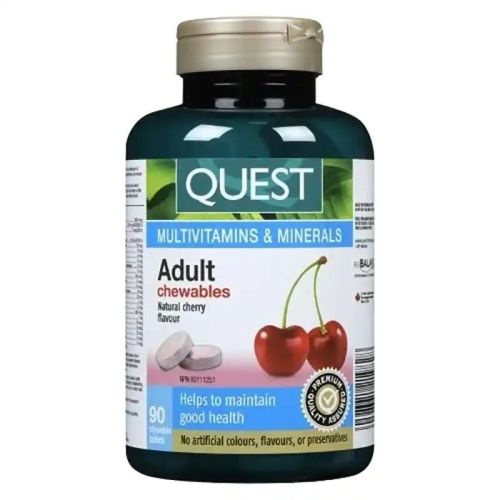 Quest Adult Chewable Multivitamin, 90 Tablets