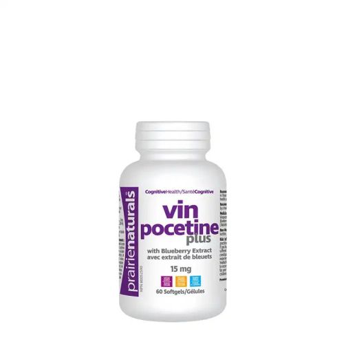 Prairie Naturals Vinpocetine 15mg with Blueberry Extract