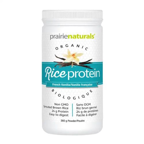 Prairie Naturals Organic Sprouted Brown Rice Protein - French Vanilla, 360g