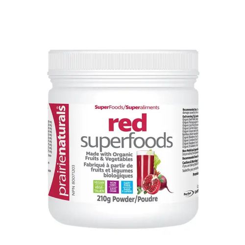 Prairie Naturals Organic Red SuperFoods Blend with Organic Beet & Pomegranate, 210 g